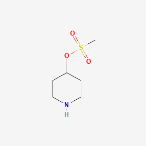 molecular formula C6H13NO3S B1646806 Piperidin-4-yl methanesulfonate 