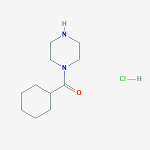 molecular formula C11H21ClN2O B1646813 Cyclohexyl(piperazino)methanone hydrochloride CAS No. 81486-91-1