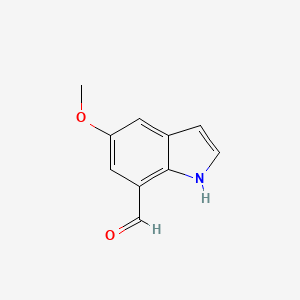 molecular formula C10H9NO2 B1646874 5-methoxy-1H-indole-7-carbaldehyde 