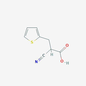 molecular formula C8H7NO2S B1646902 2-Cyano-3-(2-thienyl)propanoic Acid CAS No. 148674-60-6