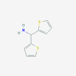 molecular formula C9H9NS2 B1646934 Di(thiophen-2-yl)methanamine CAS No. 261925-40-0