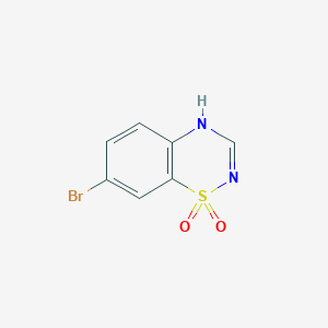 molecular formula C7H5BrN2O2S B1646935 7-bromo-4H-benzo[e][1,2,4]thiadiazine 1,1-dioxide 