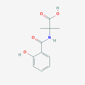molecular formula C11H13NO4 B164699 2-(2-Hydroxybenzoyl)-amino-2-methylpropionic acid CAS No. 128396-72-5