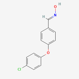 molecular formula C13H10ClNO2 B1647048 4-(4-Chlorophenoxy)benzaldehyde oxime CAS No. 262862-70-4