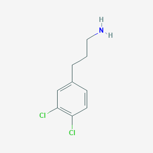 molecular formula C9H11Cl2N B1647070 3-(3,4-Dichlorophenyl)propan-1-amine CAS No. 76706-60-0