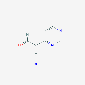 3-Oxo-2-(pyrimidin-4-yl)propanenitrile