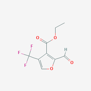 Ethyl 2-formyl-4-(trifluoromethyl)furan-3-carboxylate