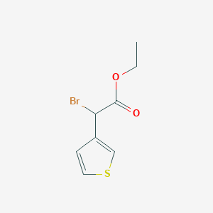 molecular formula C8H9BrO2S B1647196 Ethyl 2-bromo-2-(thiophen-3-yl)acetate 