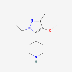 4-(1-ethyl-4-methoxy-3-methyl-1H-pyrazol-5-yl)Piperidine