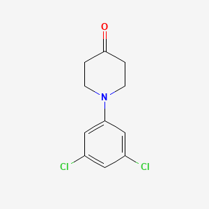 molecular formula C11H11Cl2NO B1647227 1-(3,5-Dichlorophenyl)piperidin-4-one 