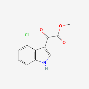 molecular formula C11H8ClNO3 B1647233 Methyl 2-(4-Chloro-3-indolyl)-2-oxoacetate 