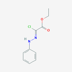 molecular formula C10H11ClN2O2 B164725 2-Chloro-2-(phenylhydrazono)acetic acid ethyl ester CAS No. 9000-40-2