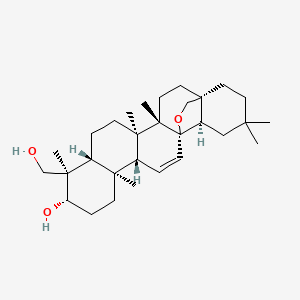 (1S,4S,5R,8R,9R,10S,13S,14R,17S,18R)-9-(Hydroxymethyl)-4,5,9,13,20,20-hexamethyl-24-oxahexacyclo[15.5.2.01,18.04,17.05,14.08,13]tetracos-15-en-10-ol