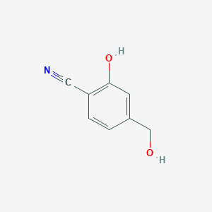 molecular formula C8H7NO2 B1647258 2-Hydroxy-4-(hydroxymethyl)benzonitrile 