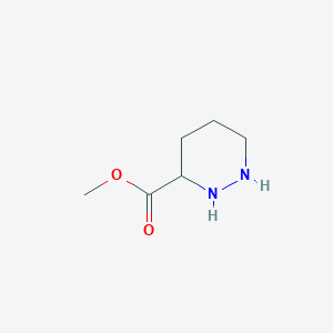 molecular formula C6H12N2O2 B1647280 Methyl hexahydropyridazine-3-carboxylate 