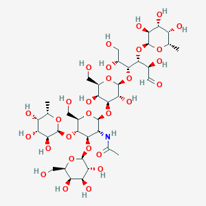 molecular formula C38H65NO29 B164729 Lacto-N-difucohexose II CAS No. 62258-12-2