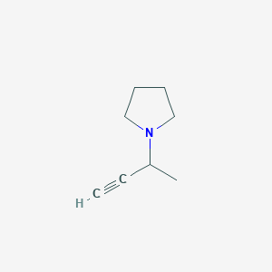 molecular formula C8H13N B1647336 3-(1-Pyrrolidino)-1-butyne 