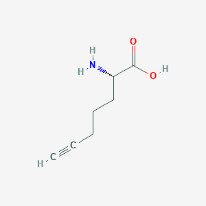 molecular formula C7H11NO2 B164735 (s)-2-Amino-6-heptynoic acid CAS No. 835627-45-7