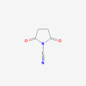 molecular formula C5H4N2O2 B164738 2,5-二氧代吡咯烷-1-腈 CAS No. 135205-66-2