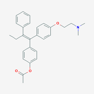 molecular formula C28H31NO3 B016474 (E)-4-Acetoxy Tamoxifen CAS No. 76117-70-9