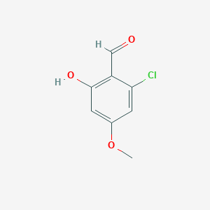 molecular formula C8H7ClO3 B1647402 2-Chloro-6-hydroxy-4-methoxybenzaldehyde CAS No. 116475-68-4