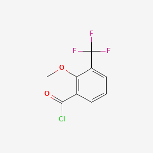 molecular formula C9H6ClF3O2 B1647447 2-Methoxy-3-(trifluoromethyl)benzoyl chloride CAS No. 1017778-66-3