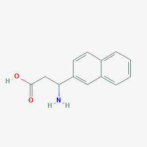 molecular formula C13H13NO2 B164753 DL-3-氨基-3-(2-萘基)丙酸 CAS No. 129042-57-5
