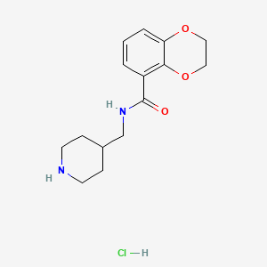 N-(piperidin-4-ylmethyl)-2,3-dihydrobenzo[b][1,4]dioxine-5-carboxamide hydrochloride