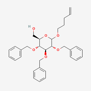 [(2R,3R,4S,5R)-6-Pent-4-enoxy-3,4,5-tris(phenylmethoxy)oxan-2-yl]methanol