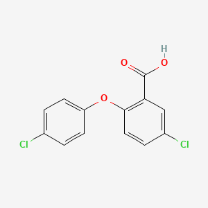 molecular formula C13H8Cl2O3 B1647552 2-(4-Chlorophenoxy)-5-chlorobenzoic acid 