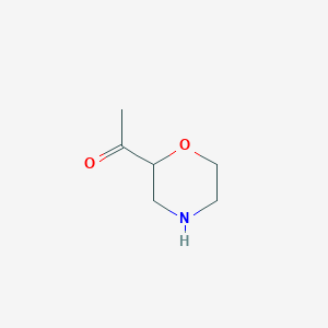 molecular formula C6H11NO2 B1647580 1-Morpholin-2-YL-ethanone CAS No. 1228748-70-6