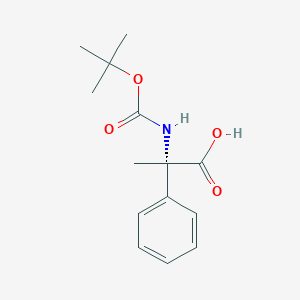 molecular formula C14H19NO4 B164759 (S)-2-(Boc-amino)-2-phenylpropanoic acid CAS No. 802541-88-4