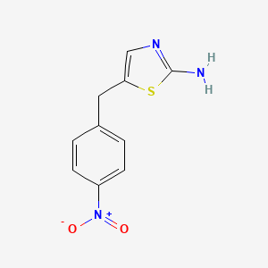 molecular formula C10H9N3O2S B1647609 5-[(4-Nitrophenyl)methyl]-1,3-thiazol-2-amine 