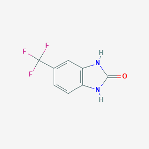 molecular formula C8H5F3N2O B164763 5-Trifluoromethyl-1,3-dihydro-benzimidazol-2-one CAS No. 133687-93-1