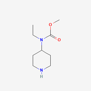molecular formula C9H18N2O2 B1647632 Methyl ethyl(4-piperidinyl)carbamate 