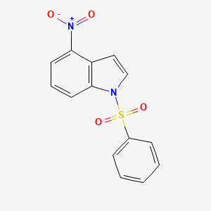 molecular formula C14H10N2O4S B1647646 4-nitro-1-(phenylsulfonyl)-1H-indole 