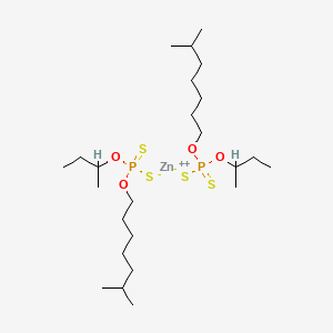 molecular formula C24H52O4P2S4Zn B1647663 Zinc bis(o-isoocyl) bis(O-(sec-butyl)) bis(dithiophosphate) CAS No. 93819-94-4