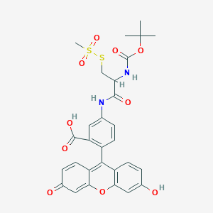 molecular formula C29H28N2O10S2 B016477 t-Boc-MTSEA-Fluorescein CAS No. 1042688-20-9