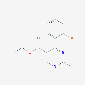 Ethyl-2-methyl-4-(2-bromophenyl)-pyrimidine-5-carboxylate