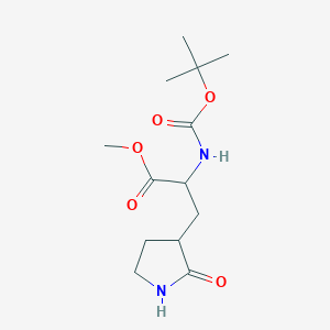 Methyl 2-[(2-methylpropan-2-yl)oxycarbonylamino]-3-(2-oxopyrrolidin-3-yl)propanoate