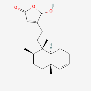 3-[2-[(1S,2R,4Ar,8aR)-1,2,4a,5-tetramethyl-2,3,4,7,8,8a-hexahydronaphthalen-1-yl]ethyl]-2-hydroxy-2H-furan-5-one