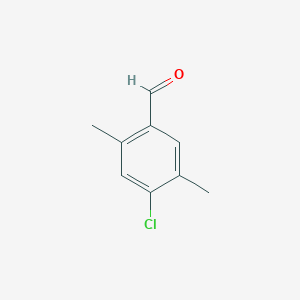 molecular formula C9H9ClO B1647790 4-Chloro-2,5-dimethylbenzaldehyde 