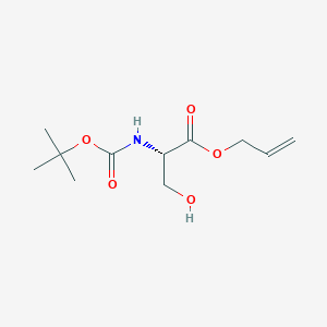 molecular formula C11H19NO5 B016478 N-t-Boc-L-serine Allyl Ester CAS No. 143966-57-8