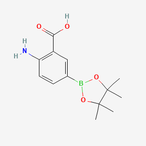2-Amino-5-(4,4,5,5-tetramethyl-1,3,2-dioxaborolan-2-yl)benzoic acid