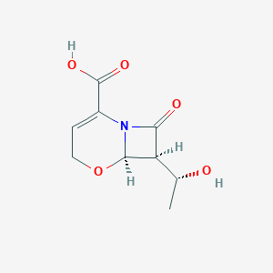 molecular formula C9H11NO5 B164782 7-Hydroxyethyl-1-oxacephem CAS No. 128022-92-4