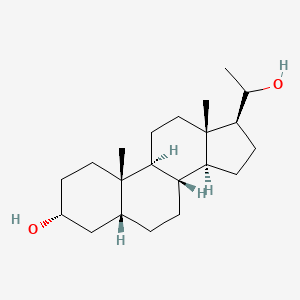 molecular formula C21H36O2 B1647903 Pregnane-3,20-diol, (3alpha,5beta)- 