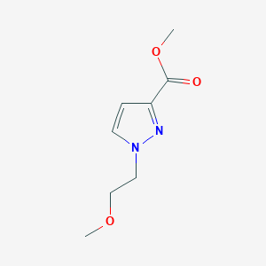molecular formula C8H12N2O3 B1647944 methyl 1-(2-methoxyethyl)-1H-pyrazole-3-carboxylate CAS No. 1172825-92-1