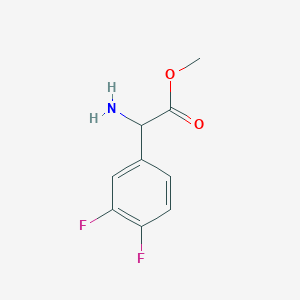 molecular formula C9H9F2NO2 B1647965 Methyl 2-amino-2-(3,4-difluorophenyl)acetate 