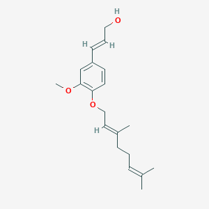 molecular formula C20H28O3 B164797 O-geranylconiferyl alcohol CAS No. 129350-09-0
