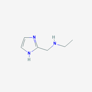 molecular formula C6H11N3 B1647985 Ethyl-(1H-imidazol-2-ylmethyl)-amine CAS No. 473927-62-7